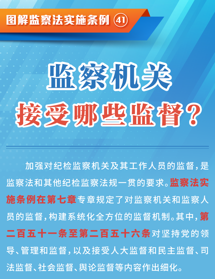 图解监察法实施条例丨监察机关接受哪些监督(图1)