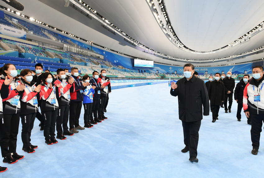 习近平在北京考察冬奥会、冬残奥会筹办备赛工作(图2)